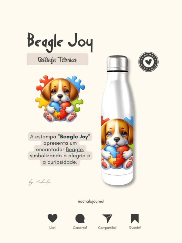 Garrafa Elo Autista Beagle Joy