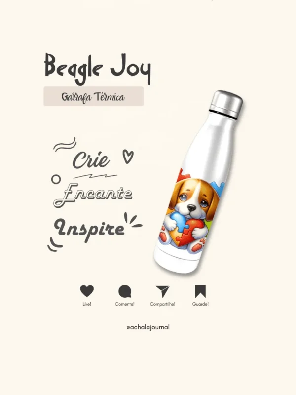 Garrafa Elo Autista Beagle Joy