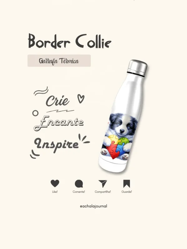 Garrafa Elo Autista Border Collie Focus