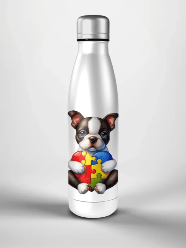 Garrafa Elo Autista Boston Terrier Charm