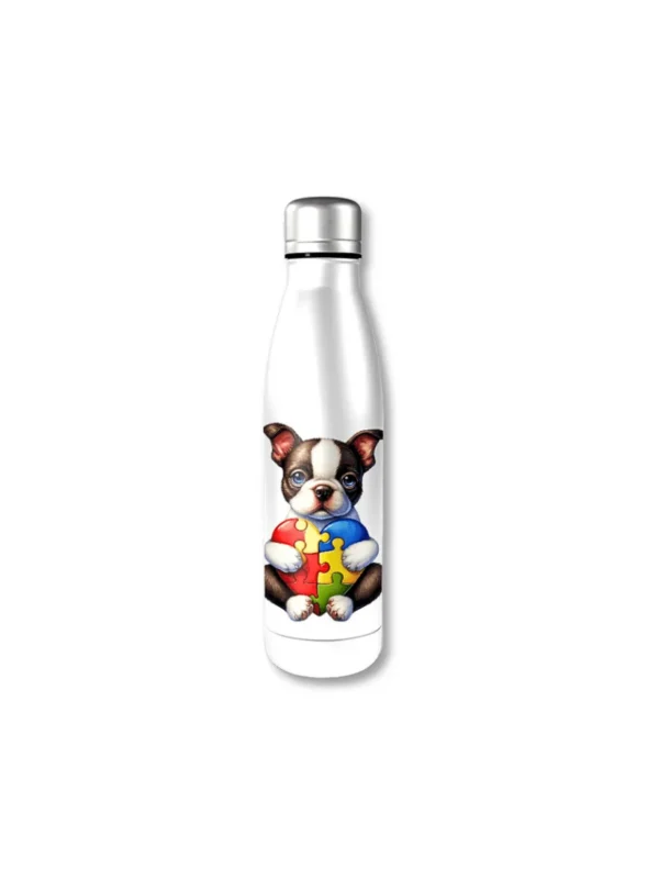 Garrafa Elo Autista Boston Terrier Charm