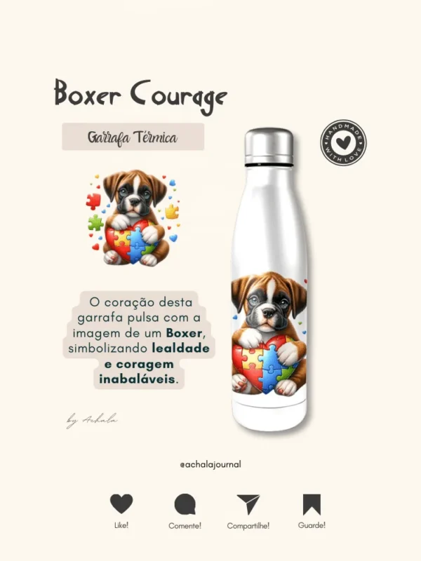 Garrafa Elo Autista Boxer Courage