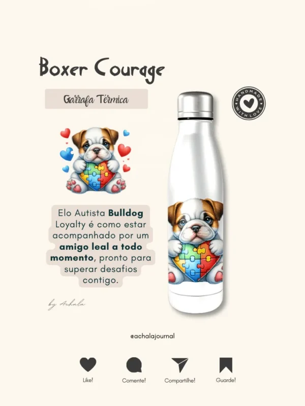 Garrafa Elo Autista French Bulldog Sparkle