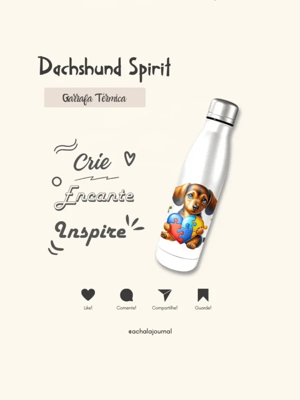 Garrafa Elo Autista Dachshund Spirit