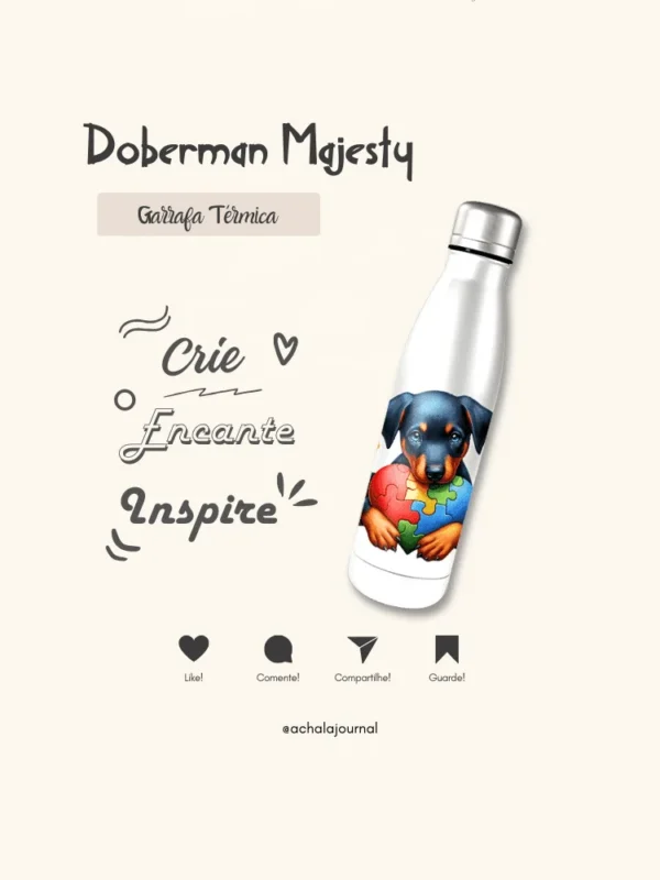 Garrafa Elo Autista Doberman Majesty