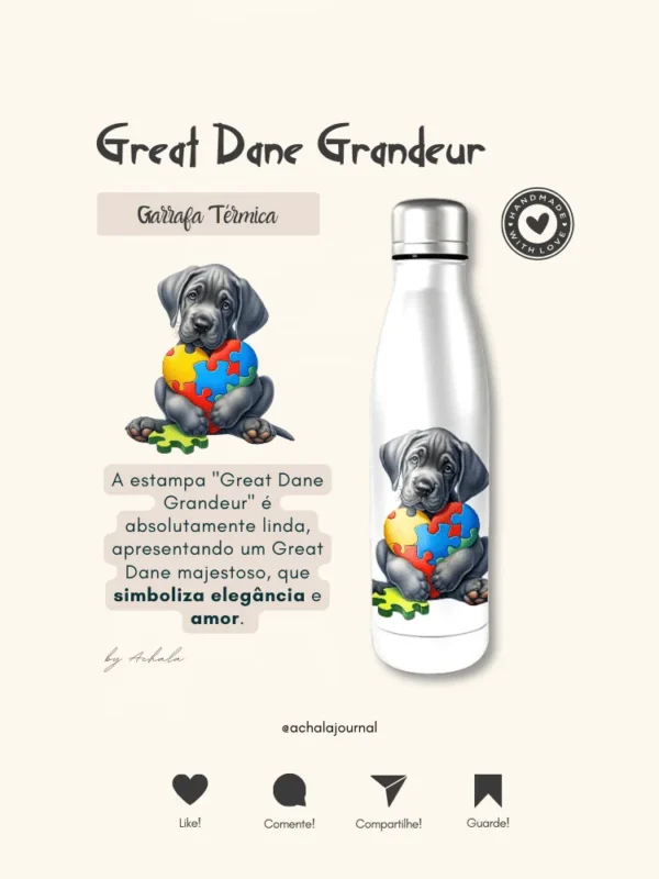 Garrafa Elo Autista Great Dane Grandeur