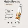 Garrafa Elo Autista Golden Harmony: Celebração Refrescante da NeuroDiversidade