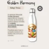 Garrafa Elo Autista Golden Harmony: Celebração Refrescante da NeuroDiversidade