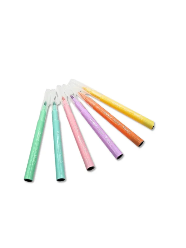 Goller Brush Lettering Pastel - Kit 6 canetas
