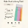 Goller Brush Lettering Pastel - Kit 6 canetas