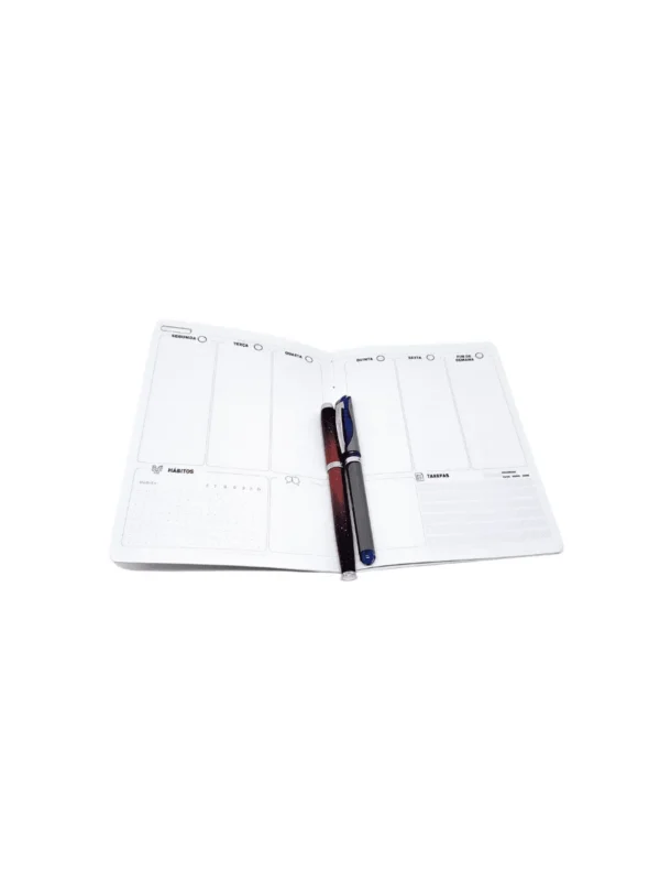 Planner Achala Journey Pink Boho - Insert Semanal Premium Não Datado