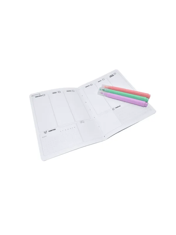 Planner Achala Journey Pink Boho - Insert Semanal Premium Não Datado