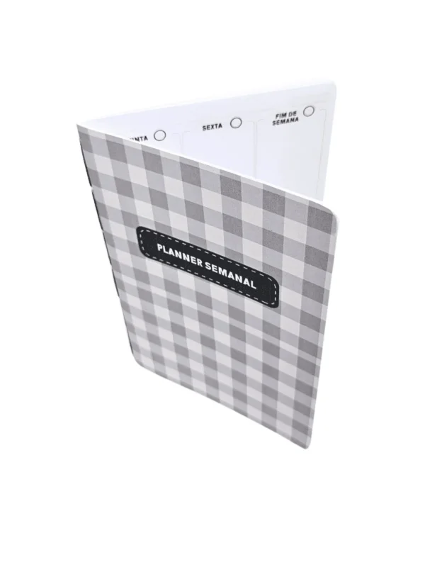 Planner Achala Journey Xadrez - Insert Semanal Premium Não Datado
