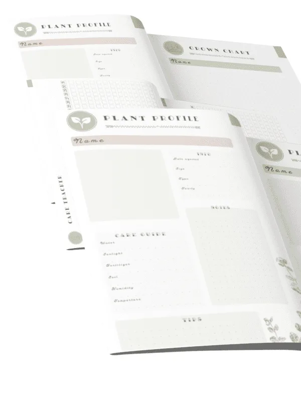 Planner Achala Flora - Insert Plantas CareTracker