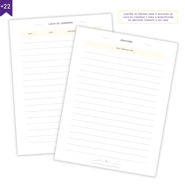 Refil Planner Semanal Datado 2025 Journey Permanente 8 furos 90g - Ofertas Papelaria Achala