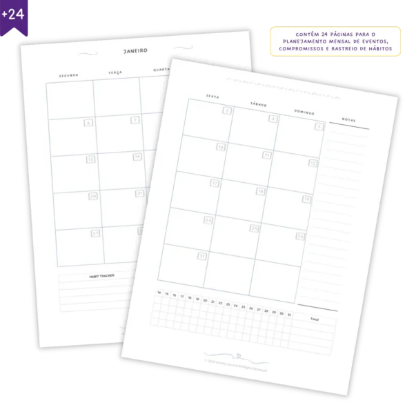 Refil Planner Semanal Datado 2025 Journey Permanente 8 furos 90g - Ofertas Papelaria Achala