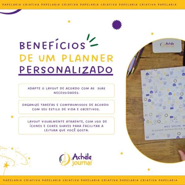 Refil Planner Não Datado Permanente Journey Diário para 1 Semestre Refil 8 furos 90g - Agendas Achala Journal