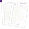 Refil Planner Não Datado Permanente Journey Diário para 1 Semestre Refil 8 furos 90g - Agendas Achala Journal