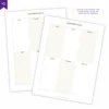 Refil Planner Não Datado Permanente Journey Diário para 1 Semestre Refil 8 furos 90g - Agendas Achala Journal