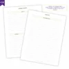 Refil Planner Não Datado Permanente Journey Diário para 1 Semestre Refil 8 furos 90g - Agendas Achala Journal