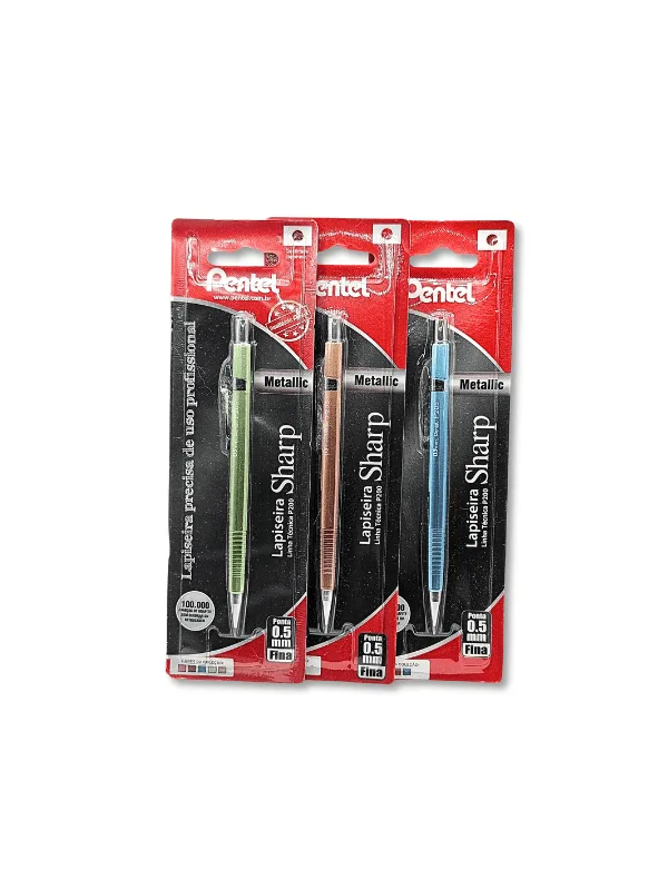 Lapiseira Sharp Metálica P200 0.5MM - Pentel