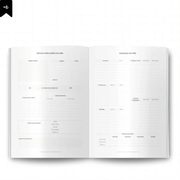 Lumine Planner Semanal Compacta Agenda Permanente Não Datado Tipo Midori Bronze