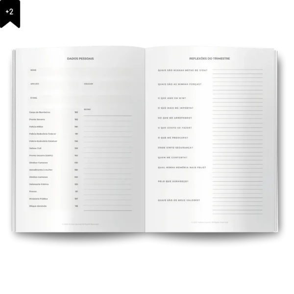 Lumine Planner Semanal Compacta Agenda Permanente Não Datado Tipo Midori Bronze