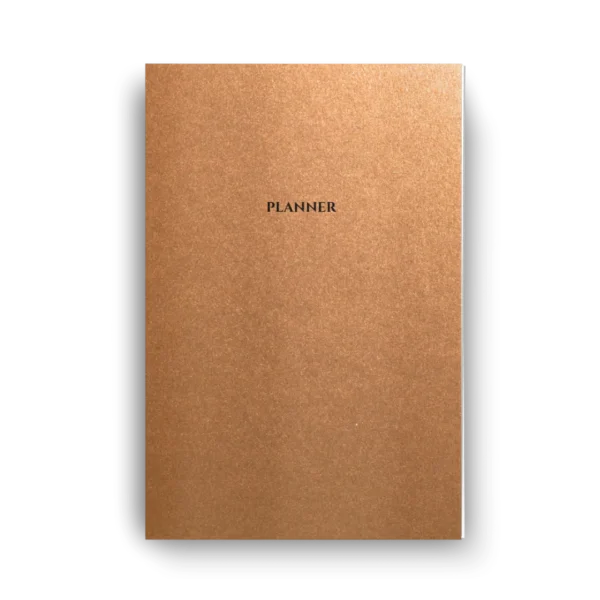 Lumine Planner Semanal Agenda Permanente Não Datado Tipo Midori Bronze