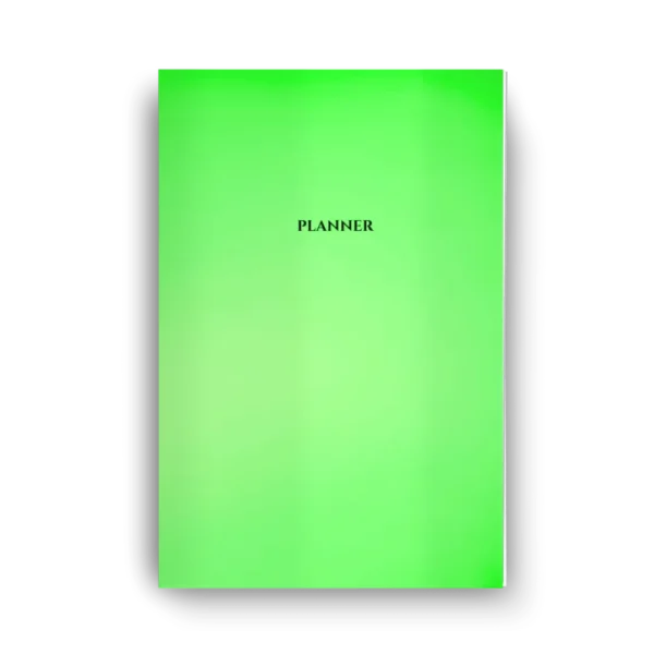 Lumine Planner Semanal Agenda Permanente Não Datado Tipo Midori Verde