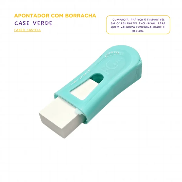 Apontador Com Borracha Tons Pastel - Faber Castell