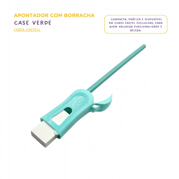 Apontador Com Borracha Tons Pastel - Faber Castell