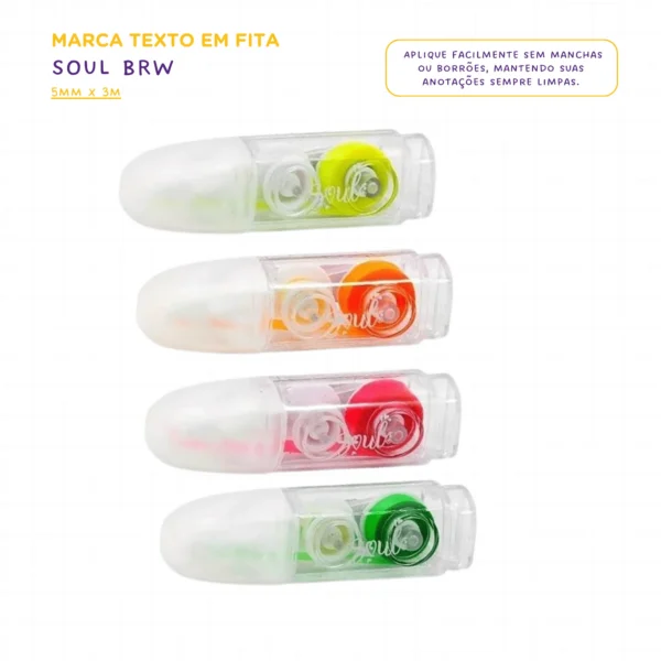 Marca Texto em Fita Soul - 5MMX3M BRW