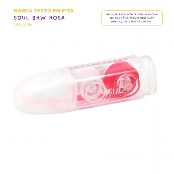 Marca Texto em Fita Soul - 5MMX3M BRW