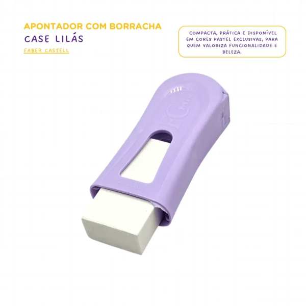 Apontador Com Borracha Tons Pastel - Faber Castell