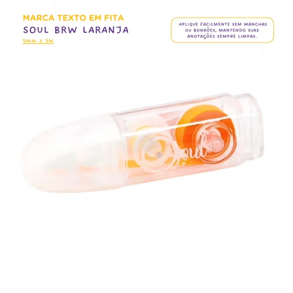 Marca Texto em Fita Soul - 5MMX3M BRW