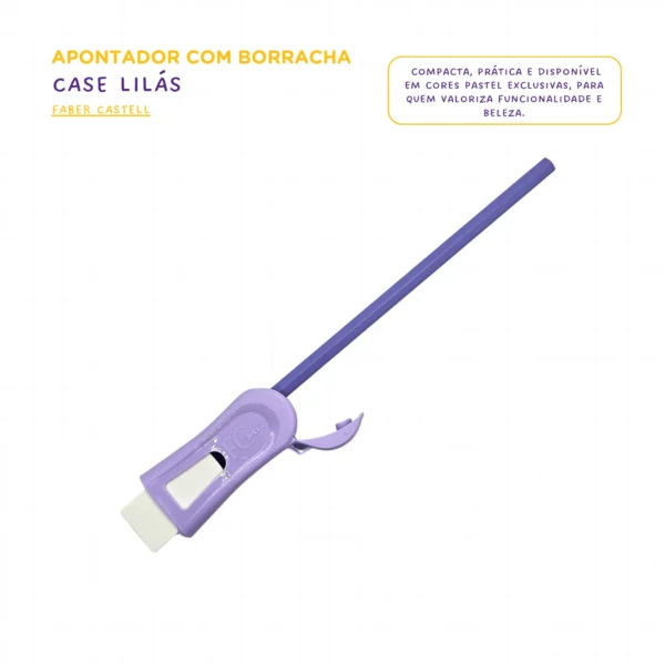 Apontador Com Borracha Tons Pastel - Faber Castell