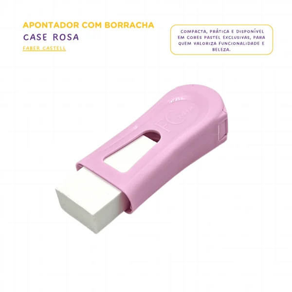 Apontador Com Borracha Tons Pastel - Faber Castell