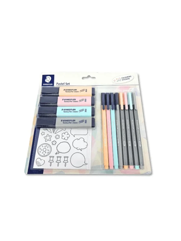 STAEDTLER Kit Pastel Set c/ Adesivos
