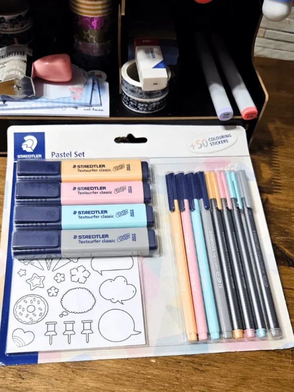 STAEDTLER Kit Pastel Set c/ Adesivos