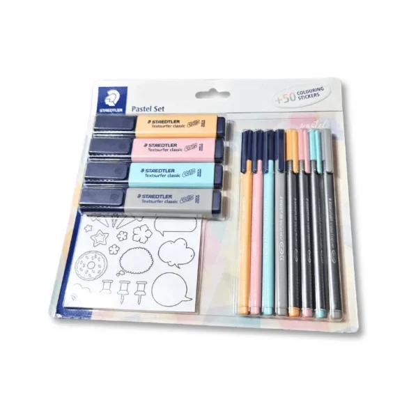 STAEDTLER Kit Pastel Set c/ Adesivos