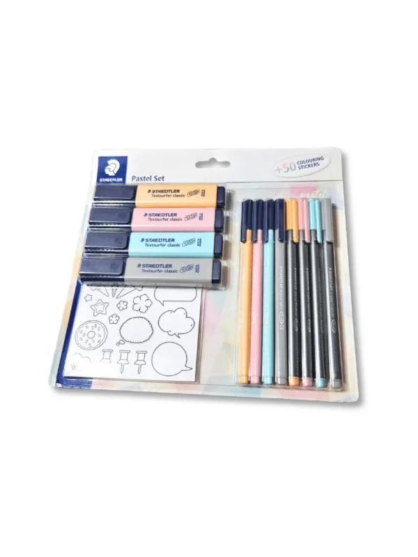 STAEDTLER Kit Pastel Set c/ Adesivos