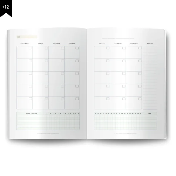 Planner Semanal Iconic Journey Rosé - Nao Datado Permanente