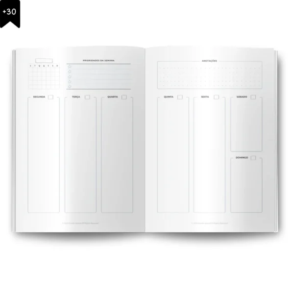 Planner Semanal Iconic Journey Rosé - Nao Datado Permanente