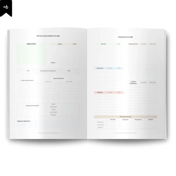 Planner Semanal Iconic Journey Azul Datado 2025