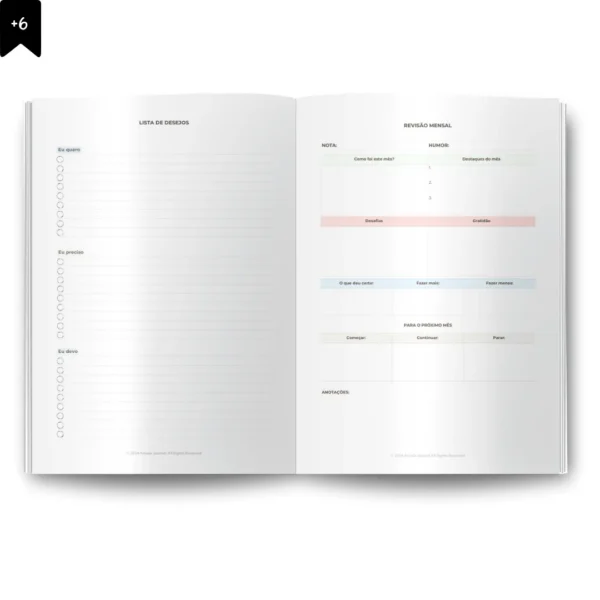 Planner Semanal Iconic Journey Azul Datado 2025