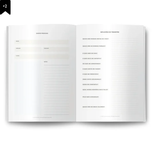 Planner Semanal Iconic Journey Azul Datado 2025