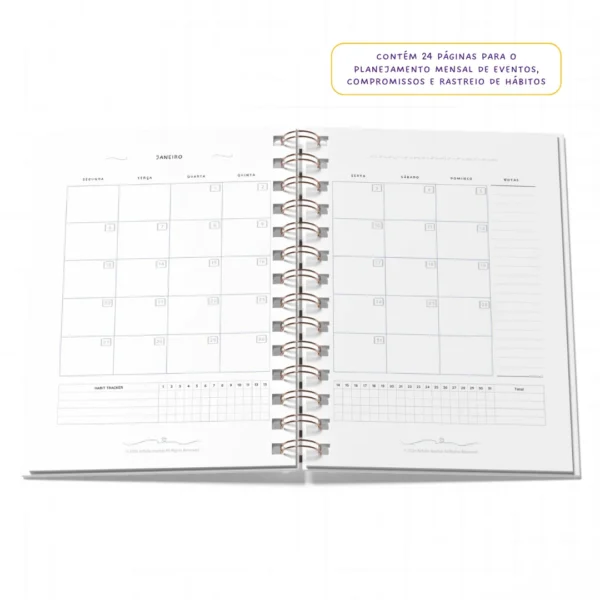 Planner 2025 Anual Datado Journey Ocean - Paper 90g