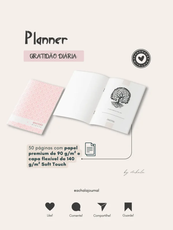 Achala Planner Gratidão Insert Diário