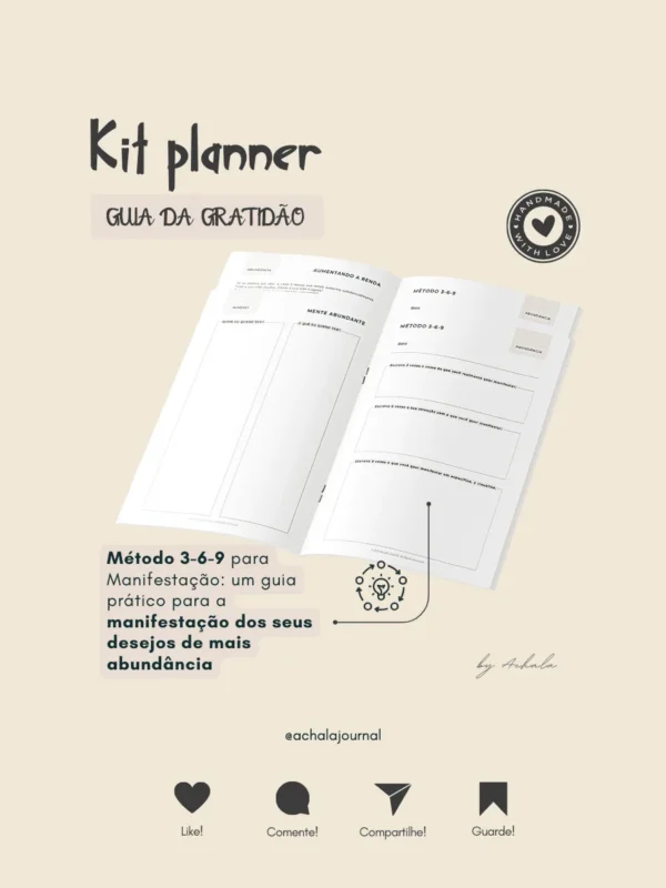 Achala Planner Kit Gratidão
