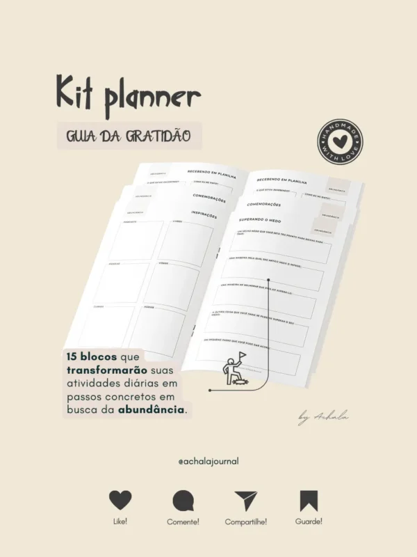 Achala Planner Kit Gratidão